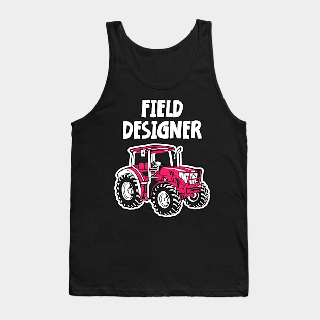 tractor boys kids cool dudes driving tractor Tank Top by jodotodesign